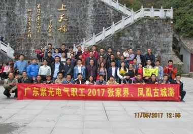2017年广东紫光电气全体员工张家界旅游